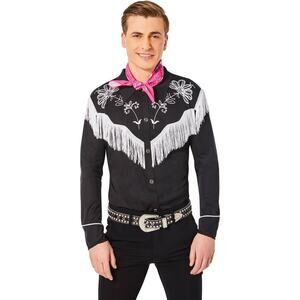 Barbie Movie Adult size Small Ken Western Long Cowboy Shirt Halloween Costume